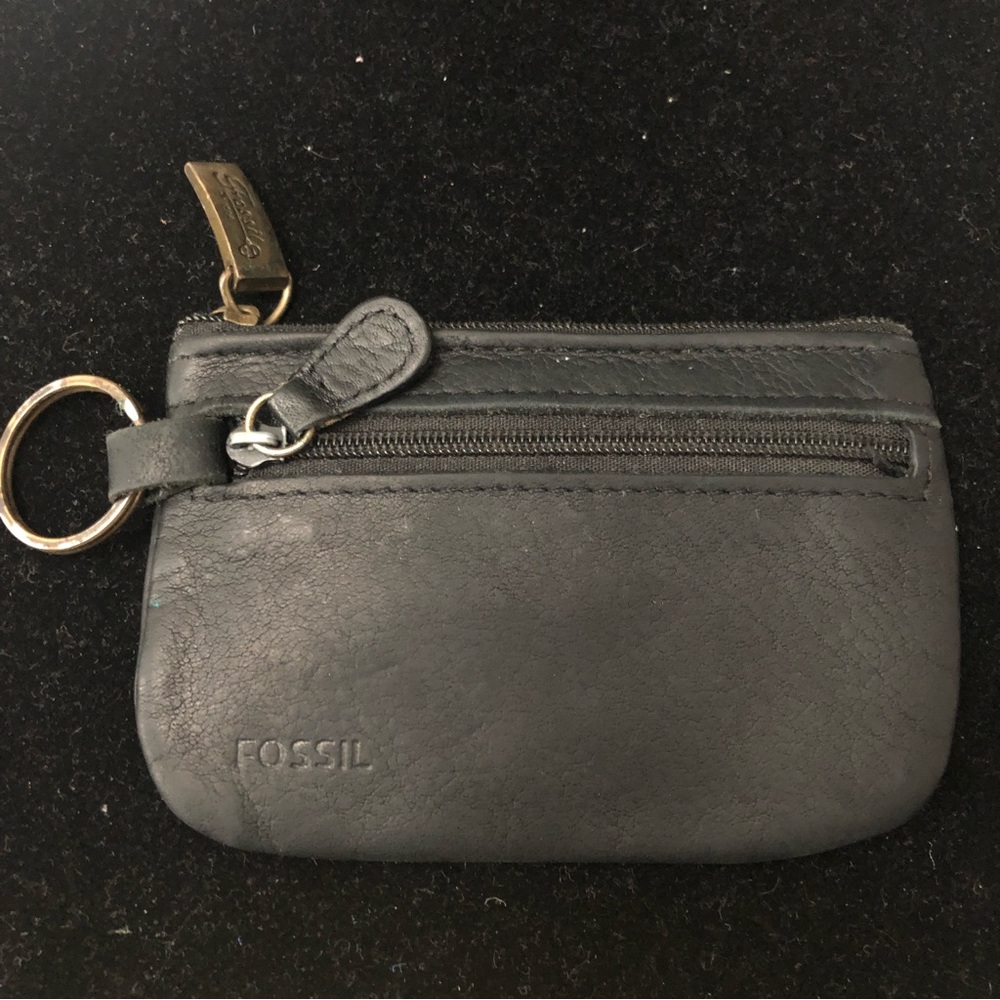 FOSSIL Keychain Leather Coin Purse - Picture 7 of 9